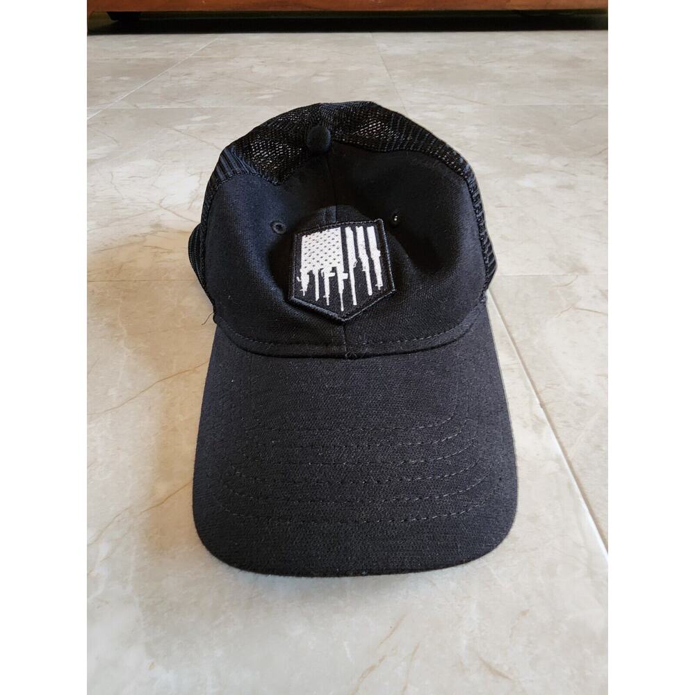 Grunt Style American Flag Guns Mesh Trucker Snapback Hat Cap Dad Men Women Black